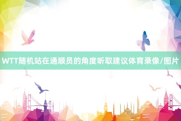 WTT随机站在通顺员的角度听取建议体育录像/图片