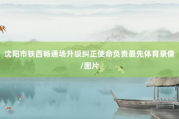 沈阳市铁西畅通场升级纠正使命负责最先体育录像/图片